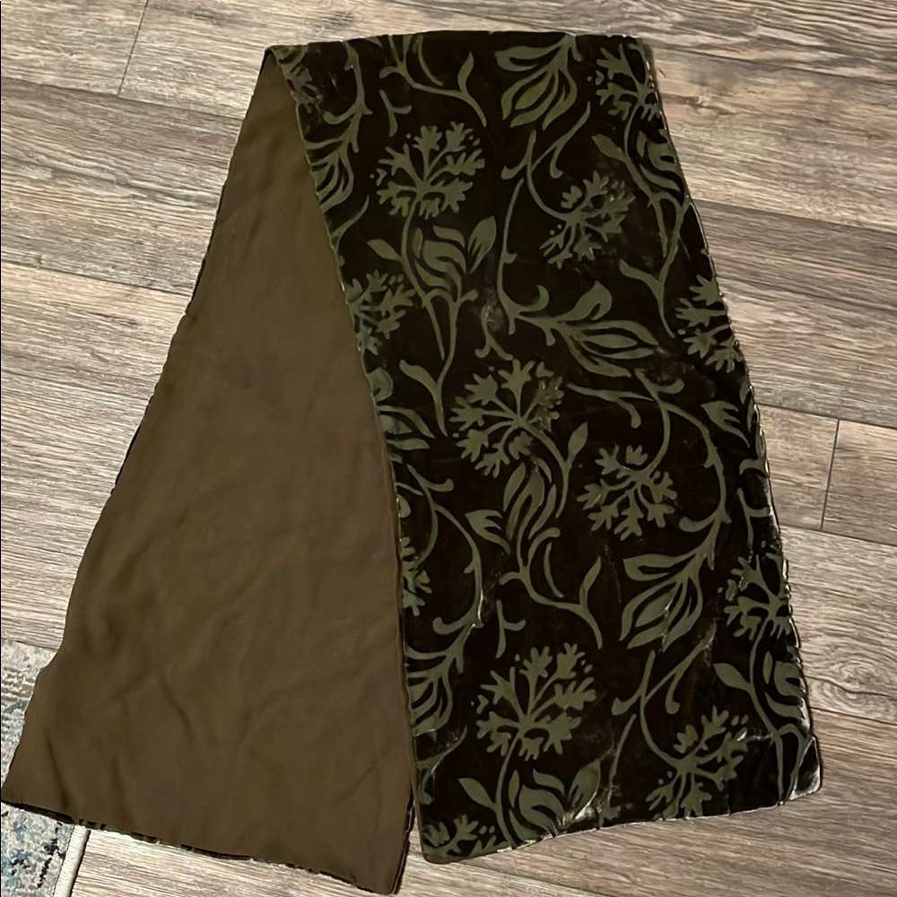 Floral Velvet Scarf